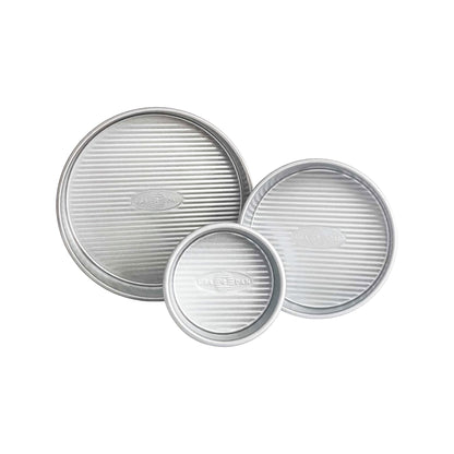 USA Pan Bakeware Round Cake Pan, 9 inch, Nonstick & Quick Release Coating, Made in the USA from Aluminized Steel, Set of 2