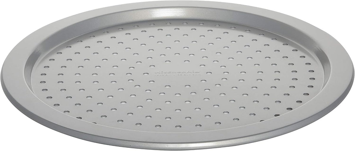 KitchenAid Nonstick Aluminized Steel Pizza Crisper, 14-Inch, Silver