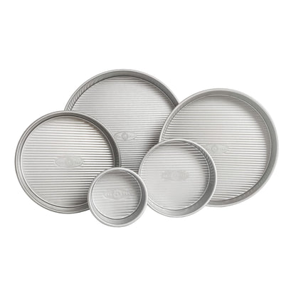 USA Pan Bakeware Round Cake Pan, 9 inch, Nonstick & Quick Release Coating, Made in the USA from Aluminized Steel, Set of 2
