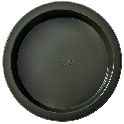 KitchenAid Nonstick Aluminized Steel Round Cake Pan, Dishwasher Safe, 9 Inch, Contour Silver