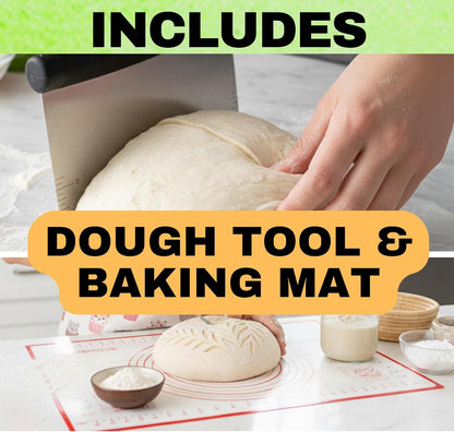 20 inch Baking Stone for Oven, with Silicone Mat and Dough Tool - Thick & Durable Large Pizza Stone for Oven and Grill - Rectangular Cordierite Stone 20" x 13.5" x 0.6"