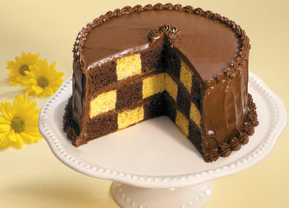 Wilton Round Checkerboard Cake Pan Set, 4-Piece, Steel