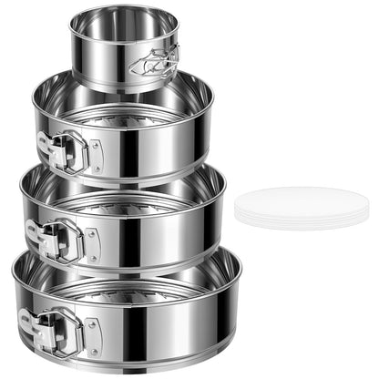 9-Inch Springform Cake Pan, Removable Bottom, 304 Stainless Steel