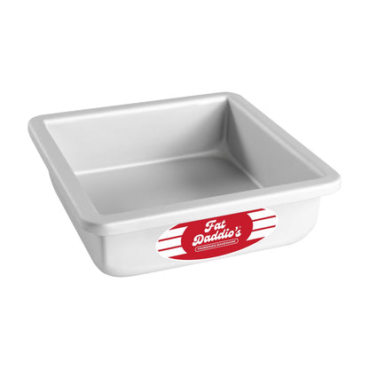 Fat Daddio's Anodized Aluminum Square Cake Pan, 3" High - 8 Inch x 8 Inch x 3 Inch
