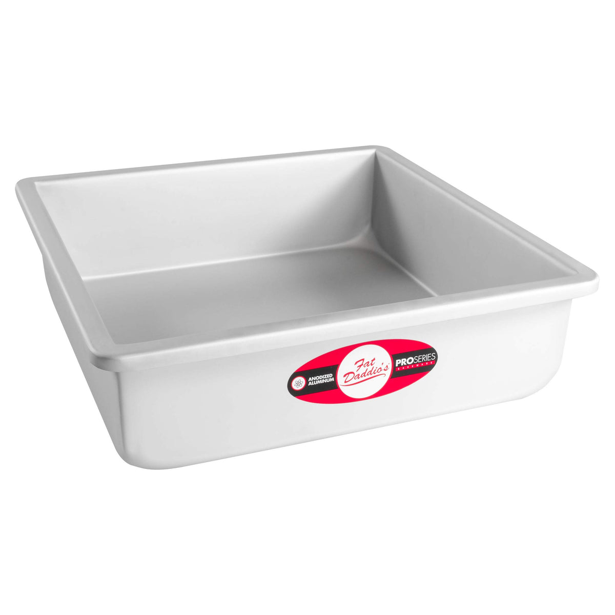 Fat Daddio's Anodized Aluminum Square Cake Pan, 3" High - 8 Inch x 8 Inch x 3 Inch