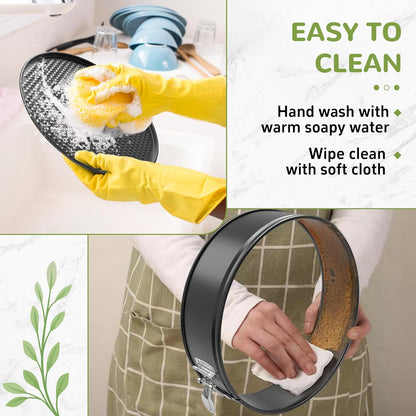 ZeroPone 9 Inch Springform Pan with Removable Bottom