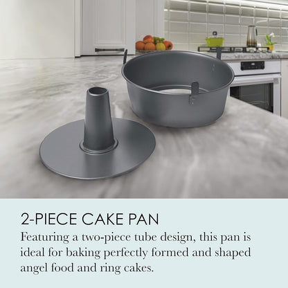 Chicago Metallic Angel Food Cake Pan 2-Piece Tube Pan with Removable Center