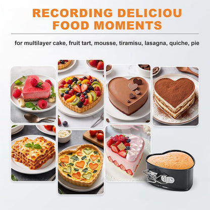 4" 7" 9" Springform Pan Set of 3, Non-Stick Heart Shaped Cake Pans, Leakproof Cheesecake Pans with Removable Bottom & Quick Release Latch for Baking, Birthday & Wedding