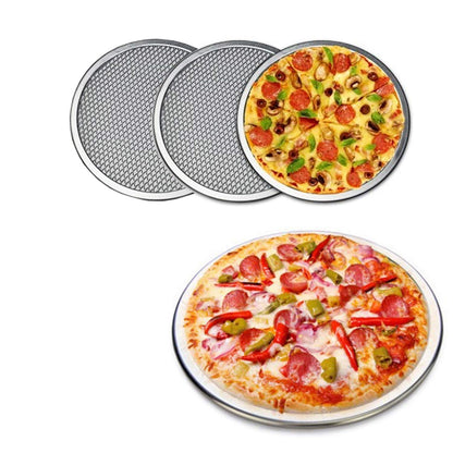 6Pcs 12 Inch Pizza Screen,Seamless Aluminum Pizza Screen,Pizza Pan For Oven