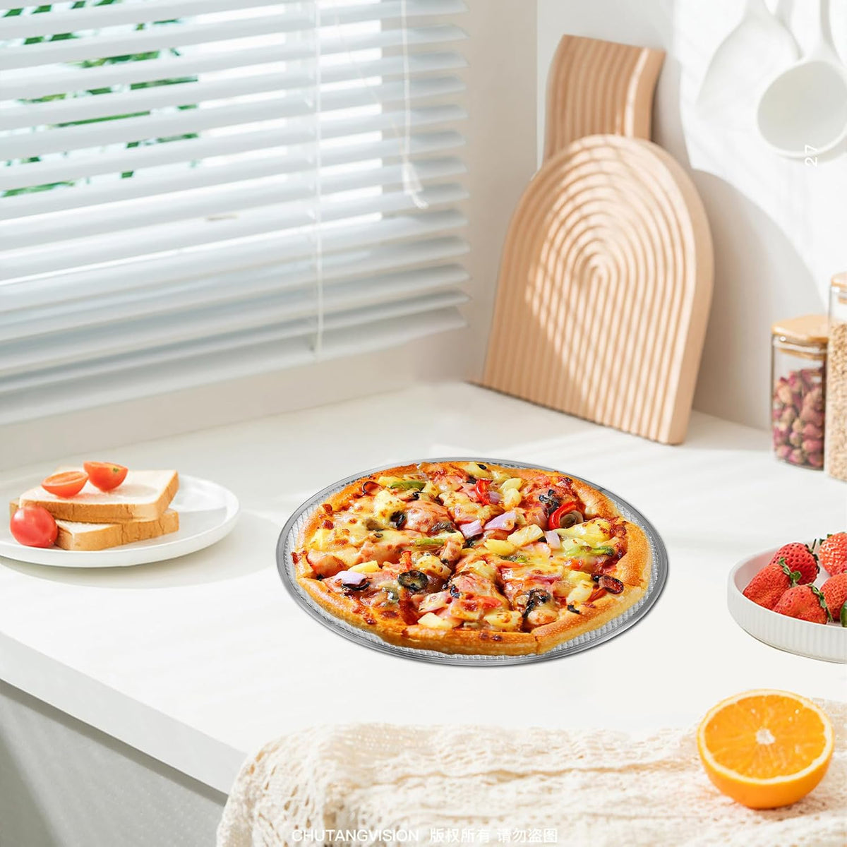 3 Pcs Pizza Screen, 14 Inch Pizza Pan for Oven, Nonstick Pizza Tray for Oven, Dishwasher Safe(3 PCS 14 inch)