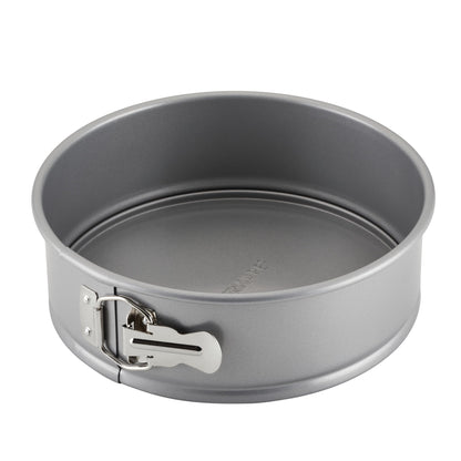 Farberware Nonstick Bakeware 9-Inch Round Springform Pan, Gray