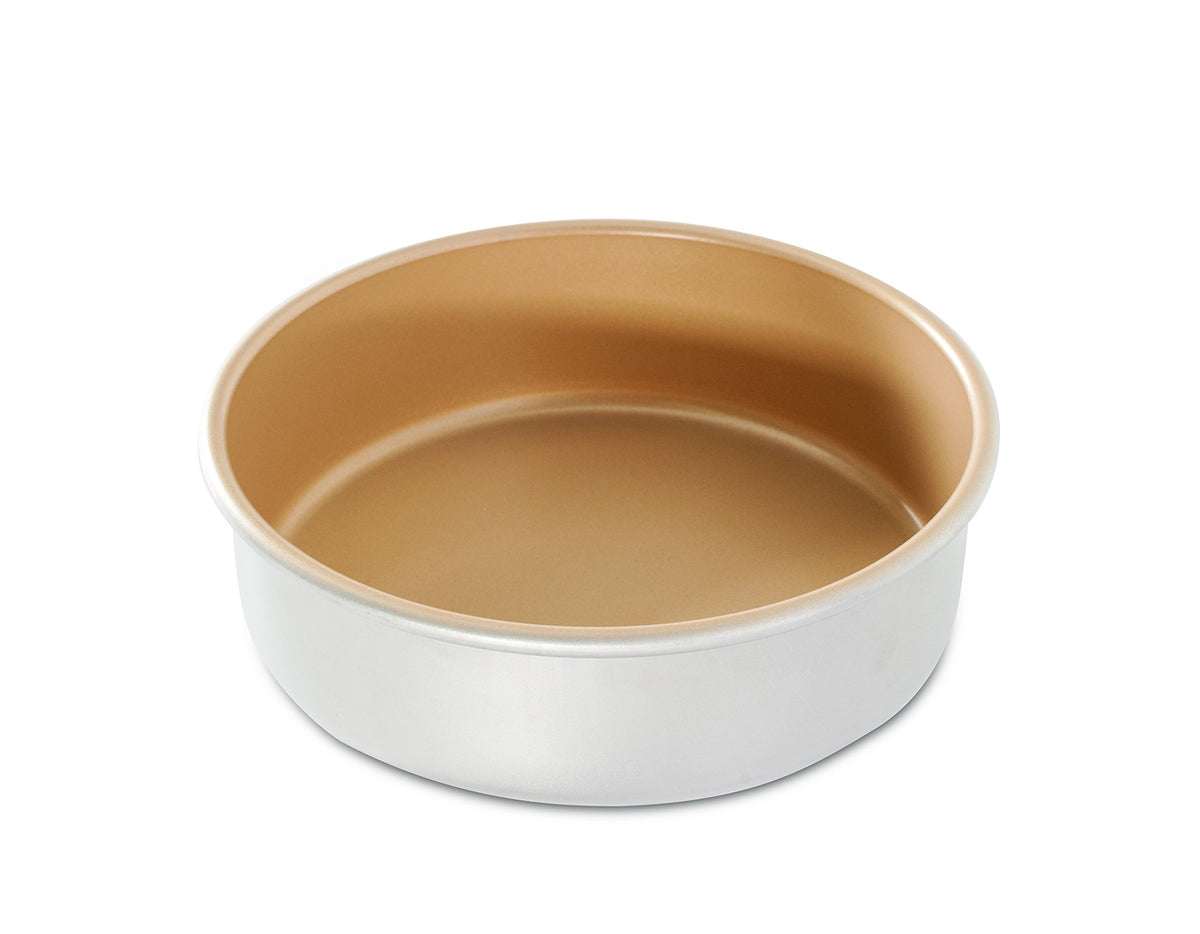 Nordic Ware 9" Round Non-stick Natural Aluminum Cake Pans (2 Pack), Metallic