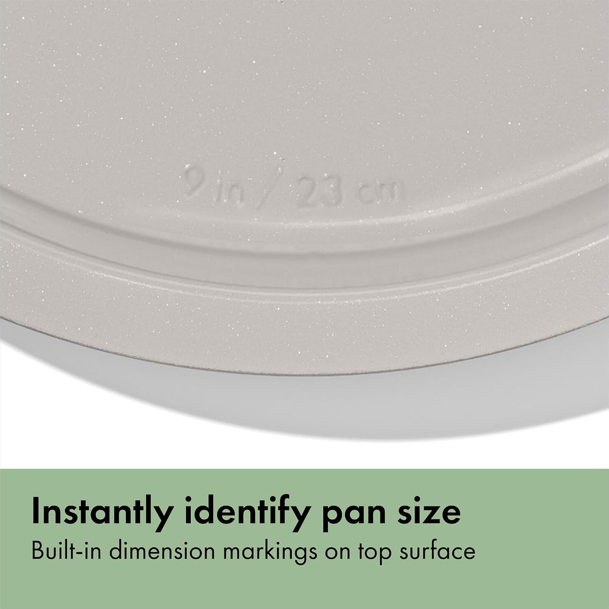 OXO Good Grips Non-Stick Pro Ceramic Coated Metal Bakeware Cake Pan — 9 in Round — Basil, Round Baking Pan for Layered Cakes