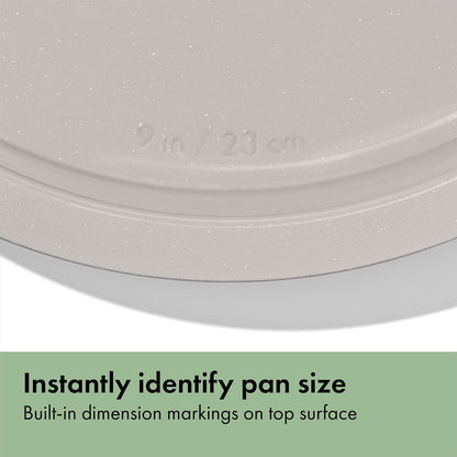 OXO Good Grips Non-Stick Pro Ceramic Coated Metal Bakeware Cake Pan — 9 in Round — Basil, Round Baking Pan for Layered Cakes