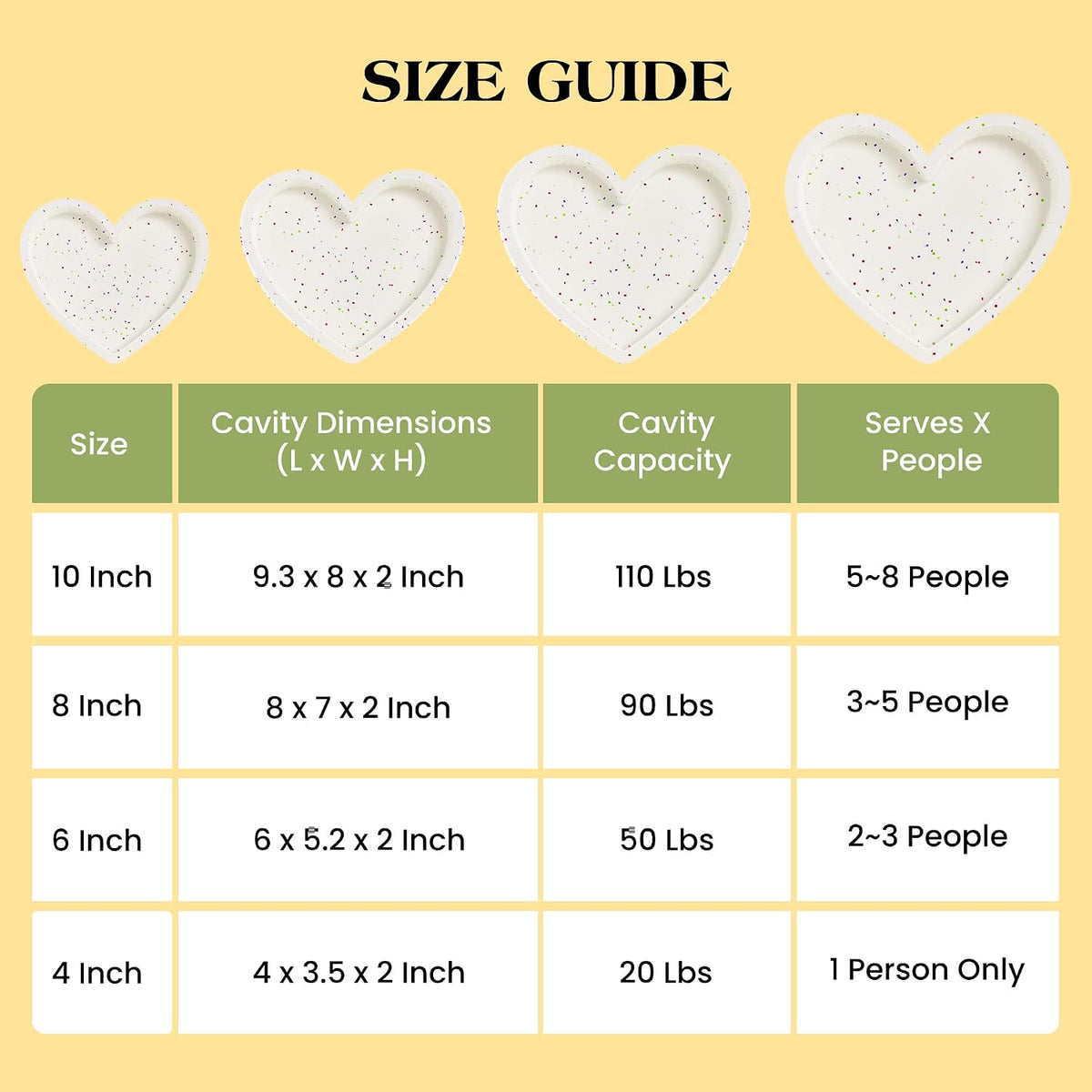 10 Inch Heart Shaped Cake Pans Silicone for Baking, 2 Pcs