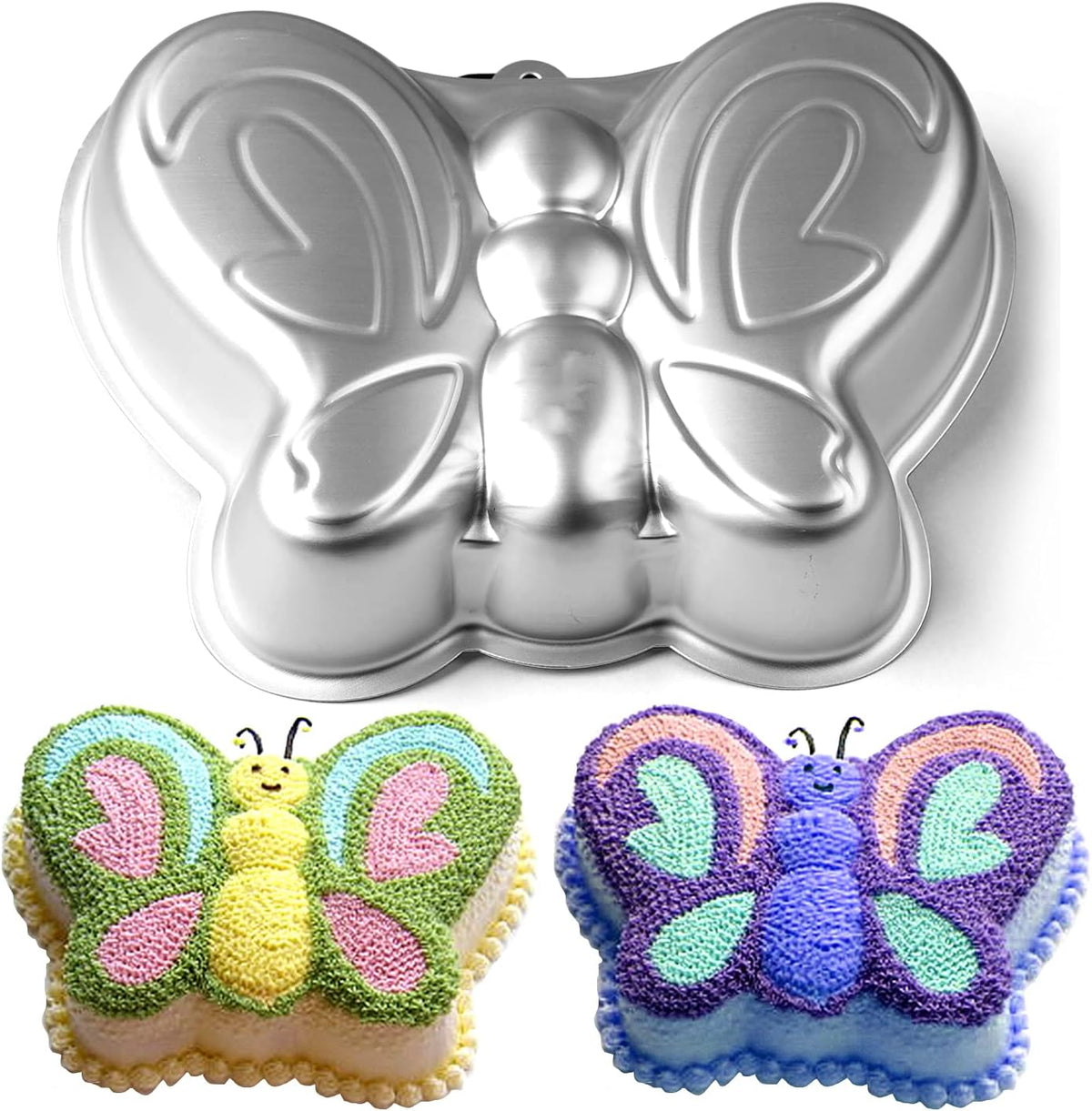10 Inch Butterfly Cake Pan, 3D Nonstick Birthday Cake Pan, Aluminum Alloy Cake Decorating Mold Baking Tools