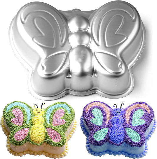 10 Inch Butterfly Cake Pan, 3D Nonstick Birthday Cake Pan, Aluminum Alloy Cake Decorating Mold Baking Tools