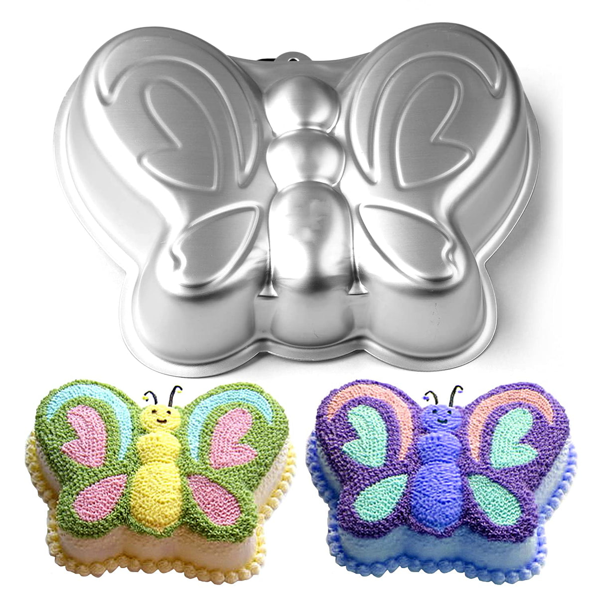 10 Inch Butterfly Cake Pan, 3D Nonstick Birthday Cake Pan, Aluminum Alloy Cake Decorating Mold Baking Tools