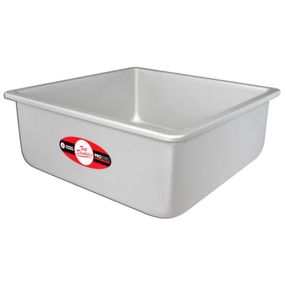 Fat Daddio's Anodized Aluminum Square Cake Pan, 3" High - 8 Inch x 8 Inch x 3 Inch