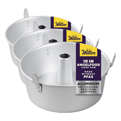 Wilton Aluminum Angel Food Tube Cake Pan, Made Without PFAS, 10 in.