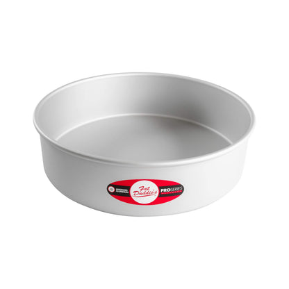 Fat Daddio's Anodized Aluminum Round Cake Pans, 2 Piece Set, 9 x 2 Inch