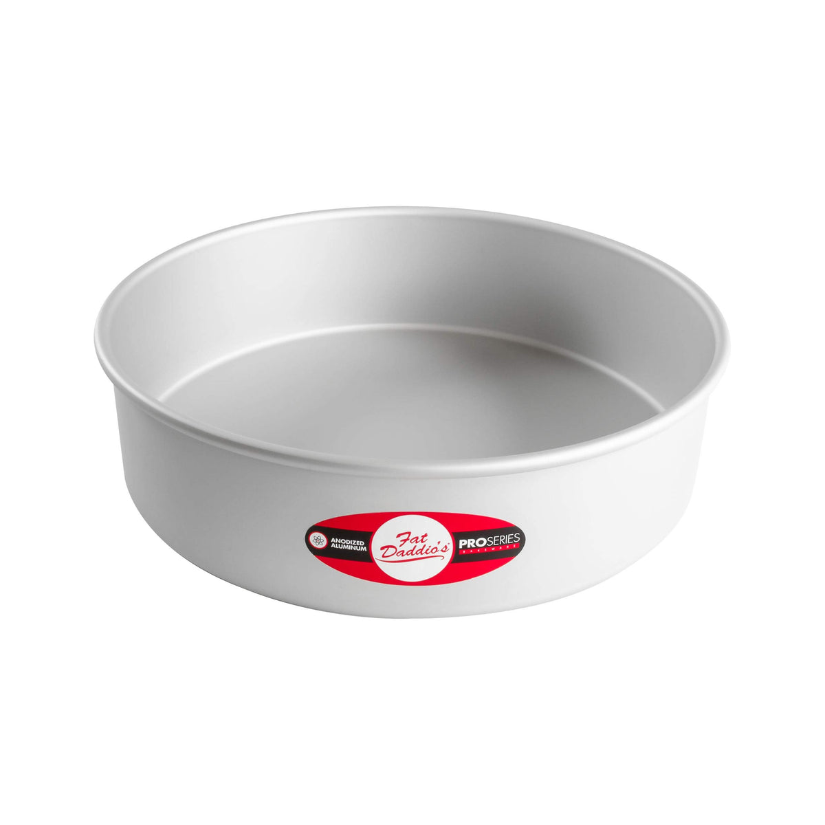 Fat Daddio's Anodized Aluminum Round Cake Pans, 2 Piece Set, 8 x 2 Inch
