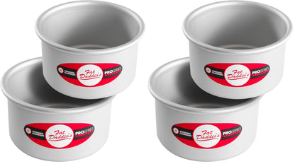 Fat Daddio's Anodized Aluminum Round Cake Pans, 2 Piece Set, 8 x 2 Inch
