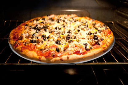TeamFar Pizza Pan, 13.4 inch Stainless Steel Large Pizza Pan Tray