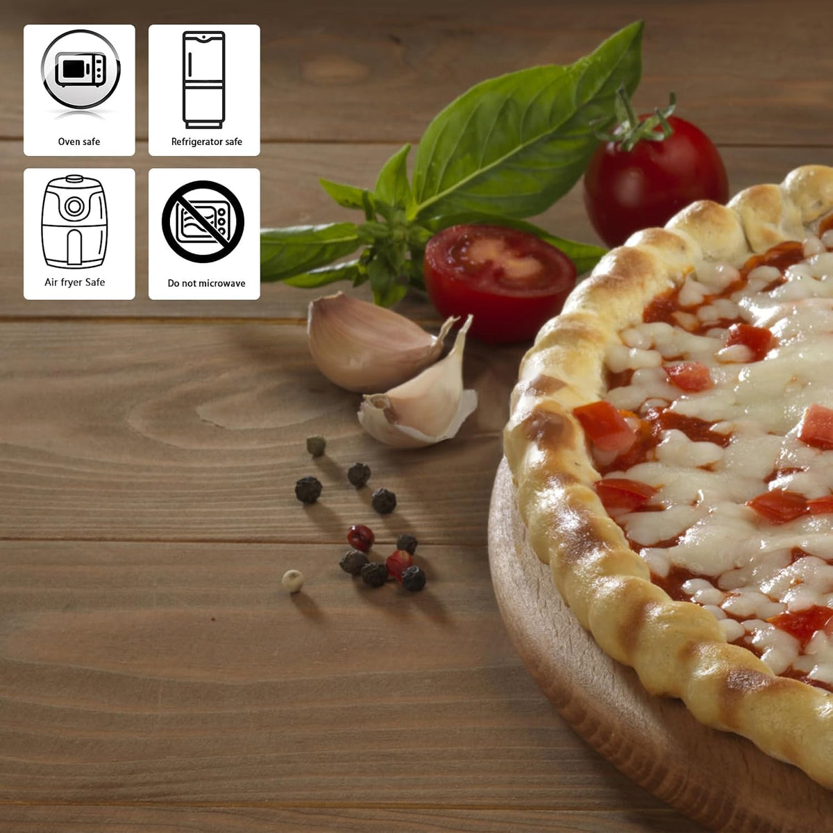 Pack of 12 -Disposable Round Foil Pizza Pans 12 Inch Focaccia Pan Large Serving Trays for Cookies, Cake, Focaccia and More