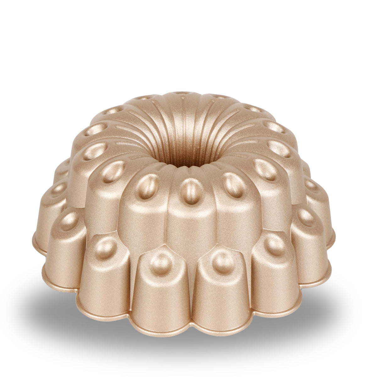 Baker's Secret Nonstick Fluted Cake Pan, Perfect for Fluted Cakes, Die Cast Aluminum Cake Pans, 2 Layers Non-stick Coating For Easy Release, Fluted Cake Pans - (Amour)