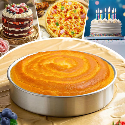 9 Inch Round Cake Pans Set of 2 with 100 Pieces Parchment Paper