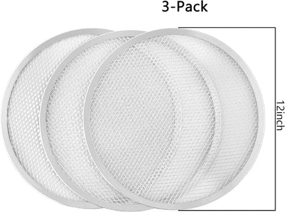 12 Inch Pizza Screen, Aluminum Mesh Pizza Pan for Oven for Crispy Crust