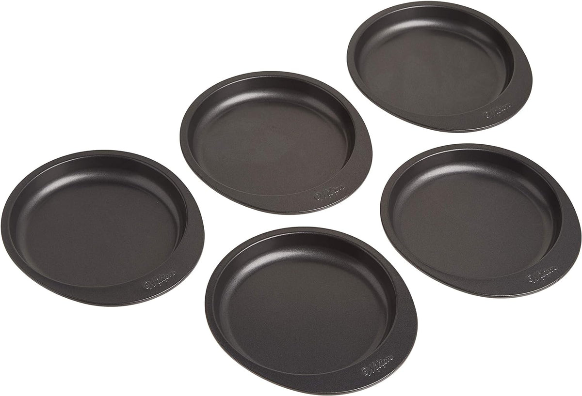Wilton Easy Layers Steel Layer Cake Pan Set, 6-Inch, 5-Piece