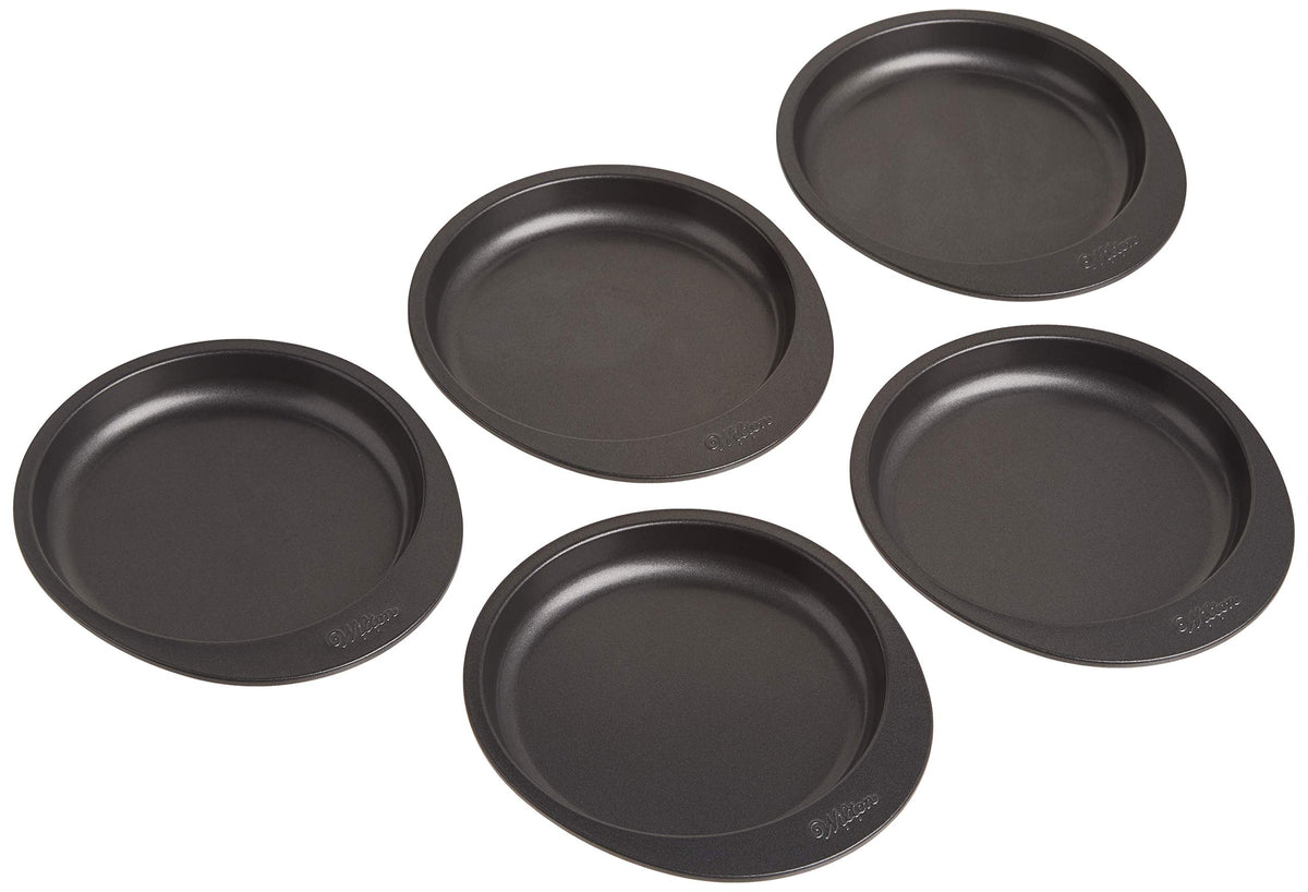 Wilton Easy Layers Steel Layer Cake Pan Set, 6-Inch, 5-Piece