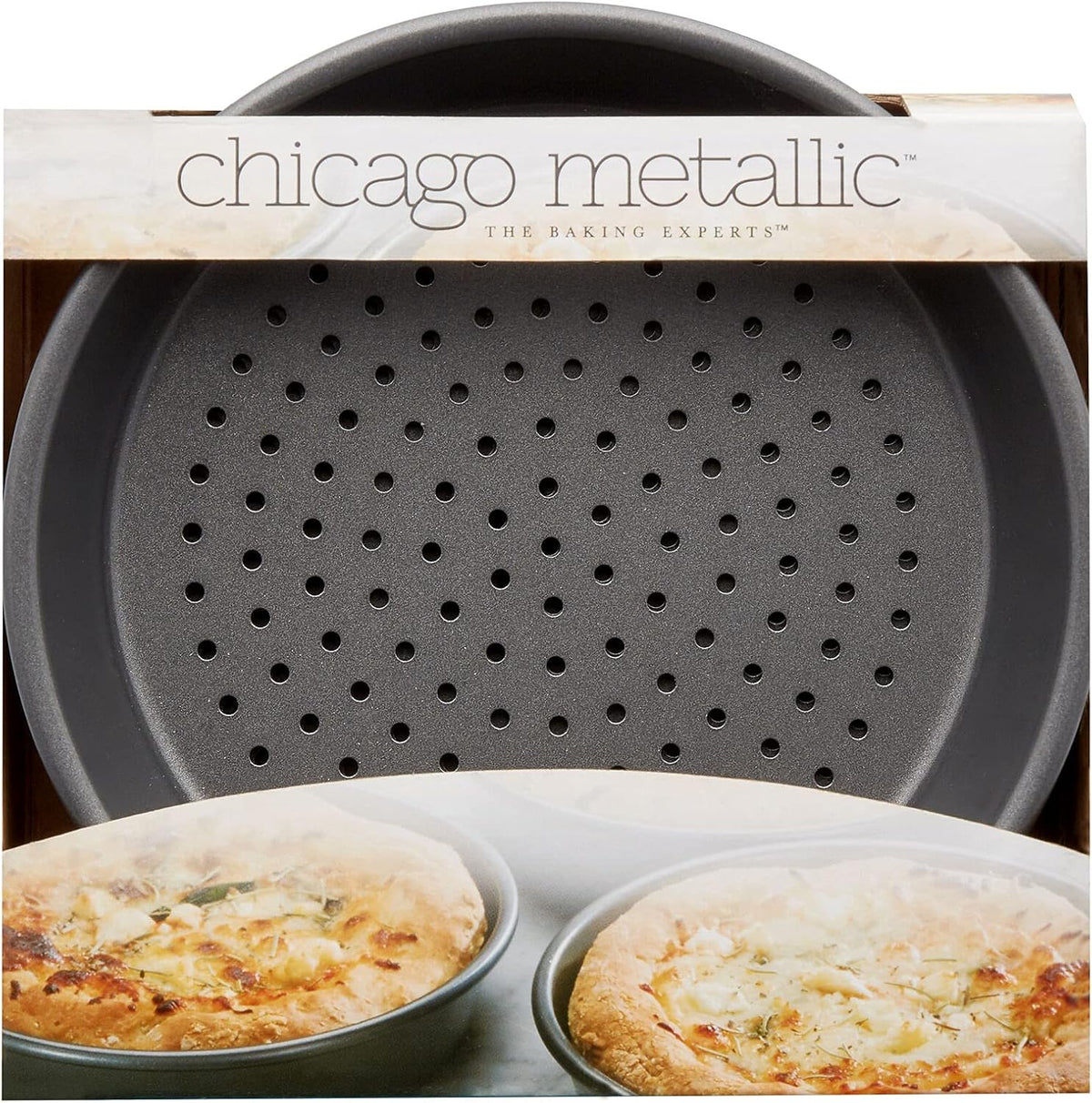 Chicago Metallic Deep Dish Pizza Pan Set - 7 Inch