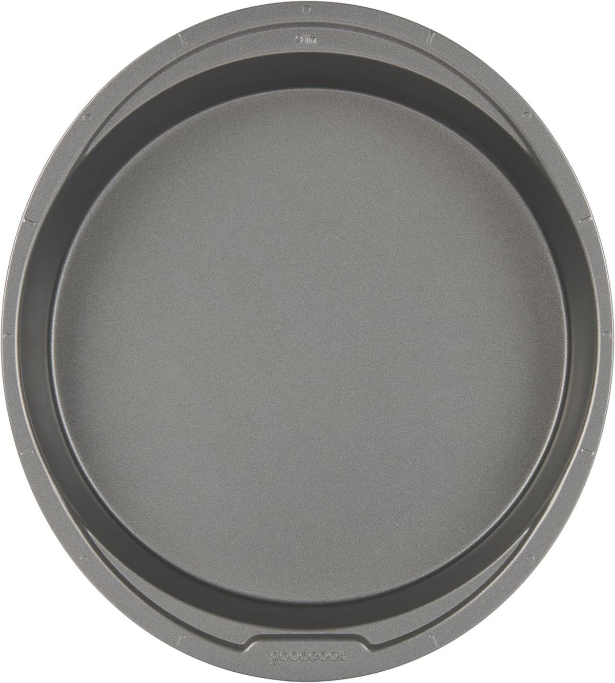 GoodCook Everyday Nonstick Steel Round Cake Pan, 9-Inch, Gray