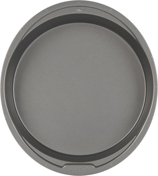 GoodCook Everyday Nonstick Steel Round Cake Pan, 9-Inch, Gray