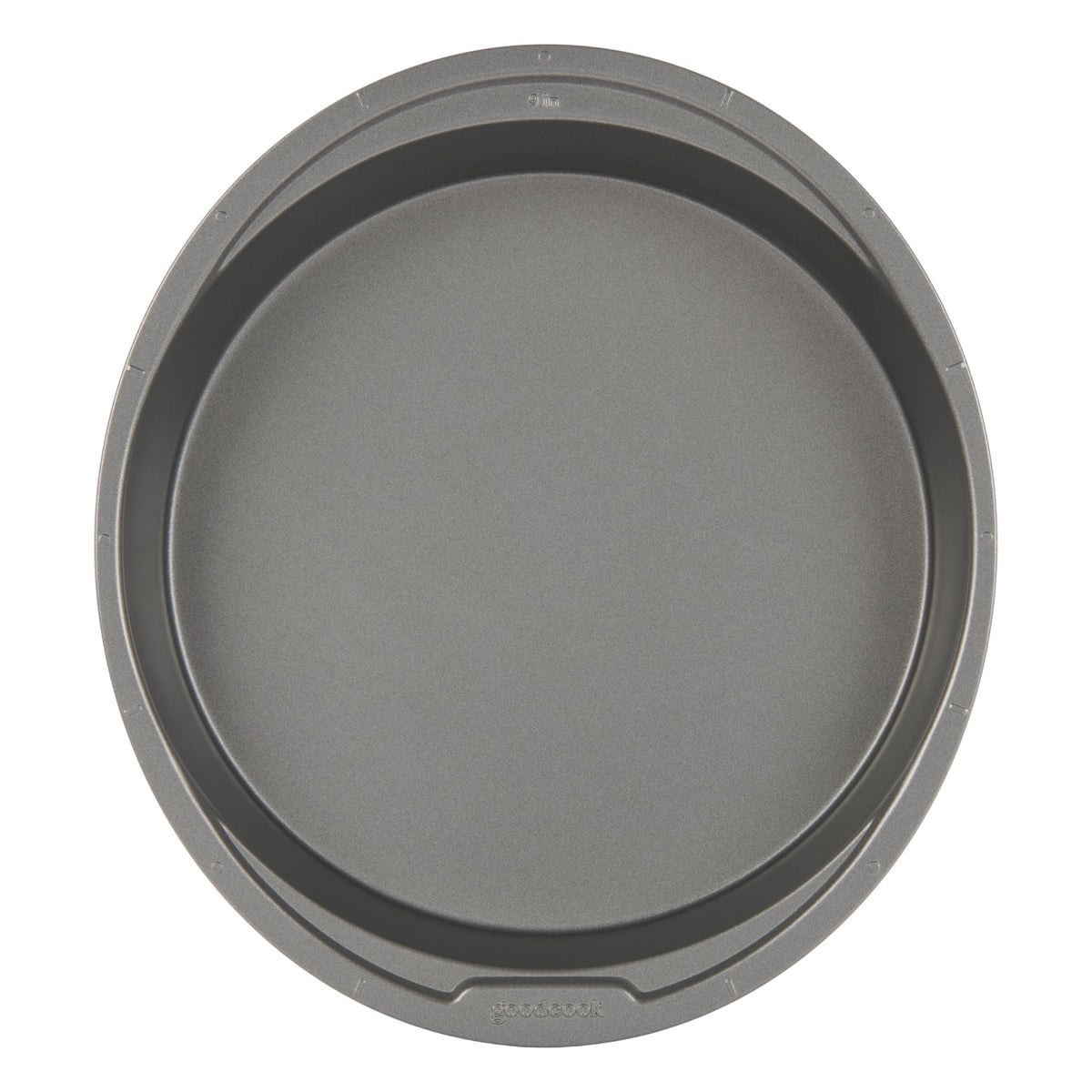 GoodCook Everyday Nonstick Steel Round Cake Pan, 9-Inch, Gray