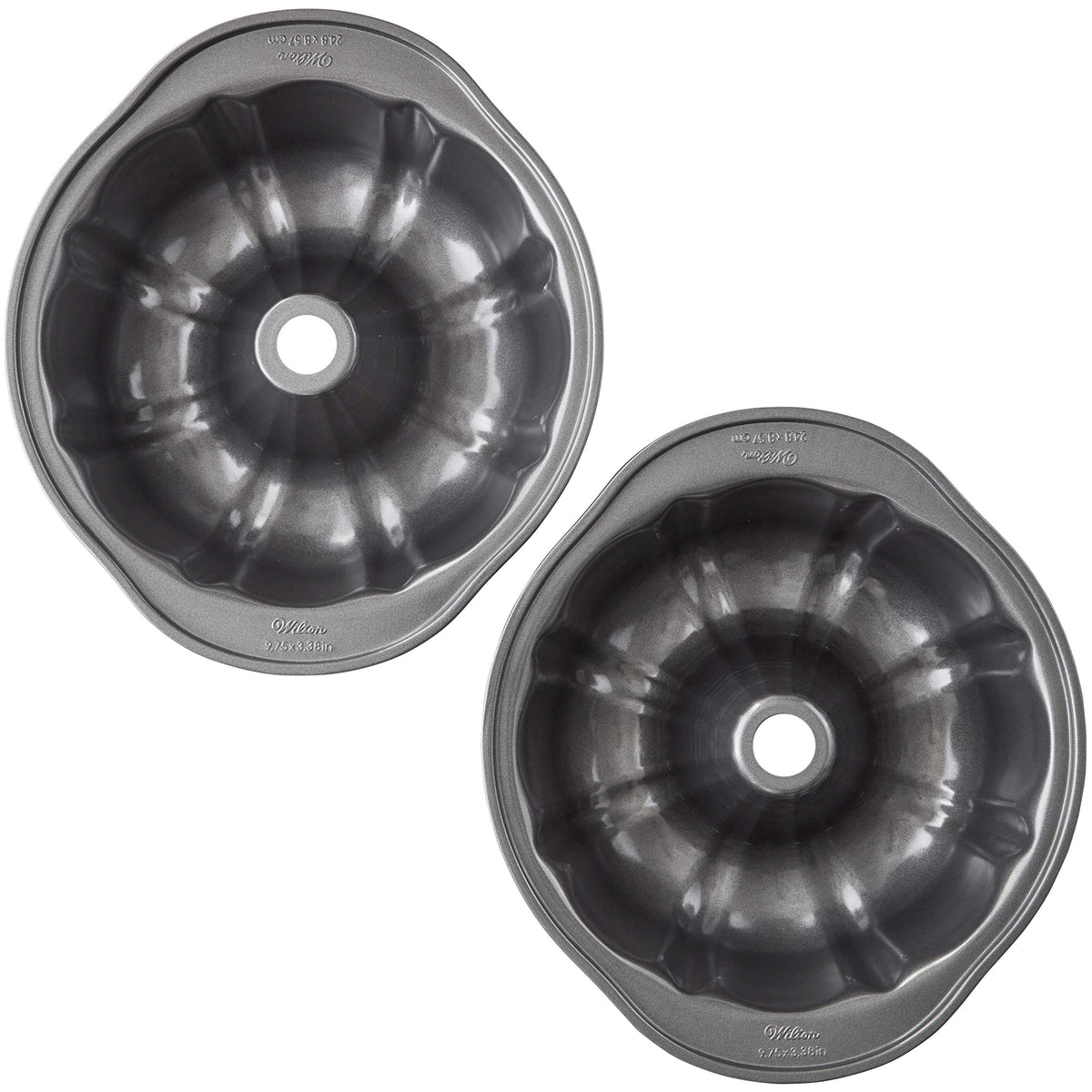 Wilton Gold Non-Stick Fluted Tube Cake Pan, Made Without PFAS, 9.49 in