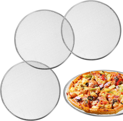 3 Pcs Pizza Screen, 14 Inch Pizza Pan for Oven, Nonstick Pizza Tray for Oven, Dishwasher Safe(3 PCS 14 inch)