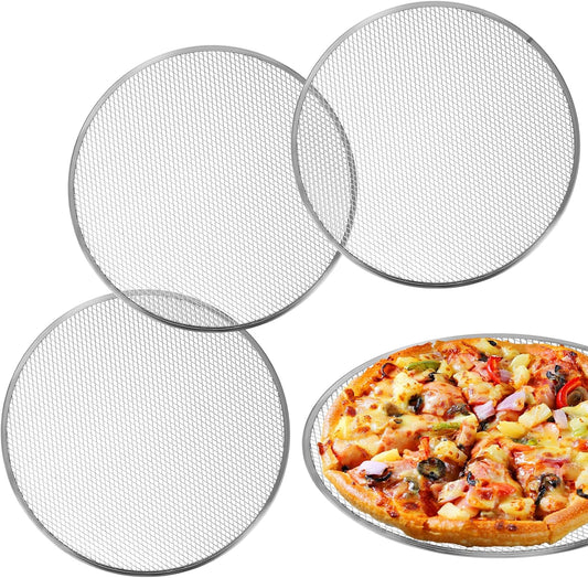 3 Pcs Pizza Screen, 14 Inch Pizza Pan for Oven, Nonstick Pizza Tray for Oven, Dishwasher Safe(3 PCS 14 inch)