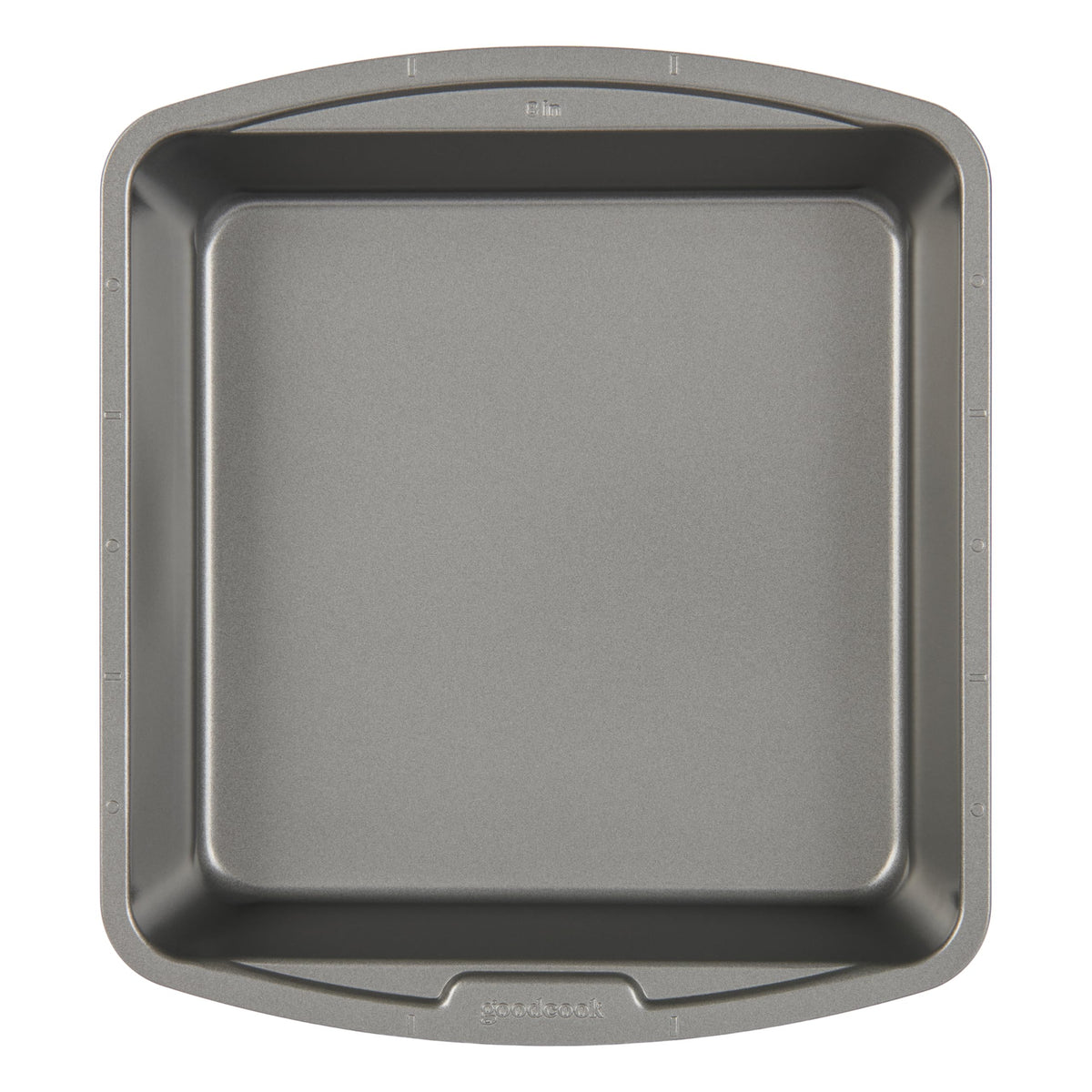 GoodCook Everyday Nonstick Steel Round Cake Pan, 9-Inch, Gray
