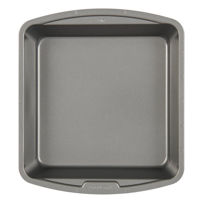 GoodCook Everyday Nonstick Steel Round Cake Pan, 9-Inch, Gray