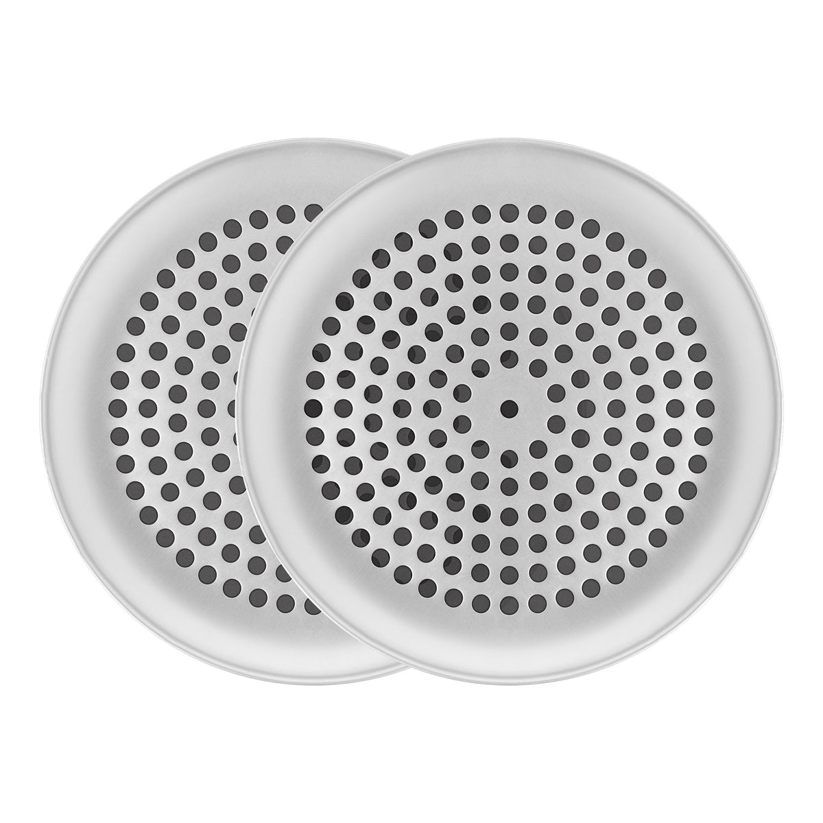 Fat Daddio's PZ-9SET Anodized Aluminum Pizza Pan, 9 Inch, Set of 2