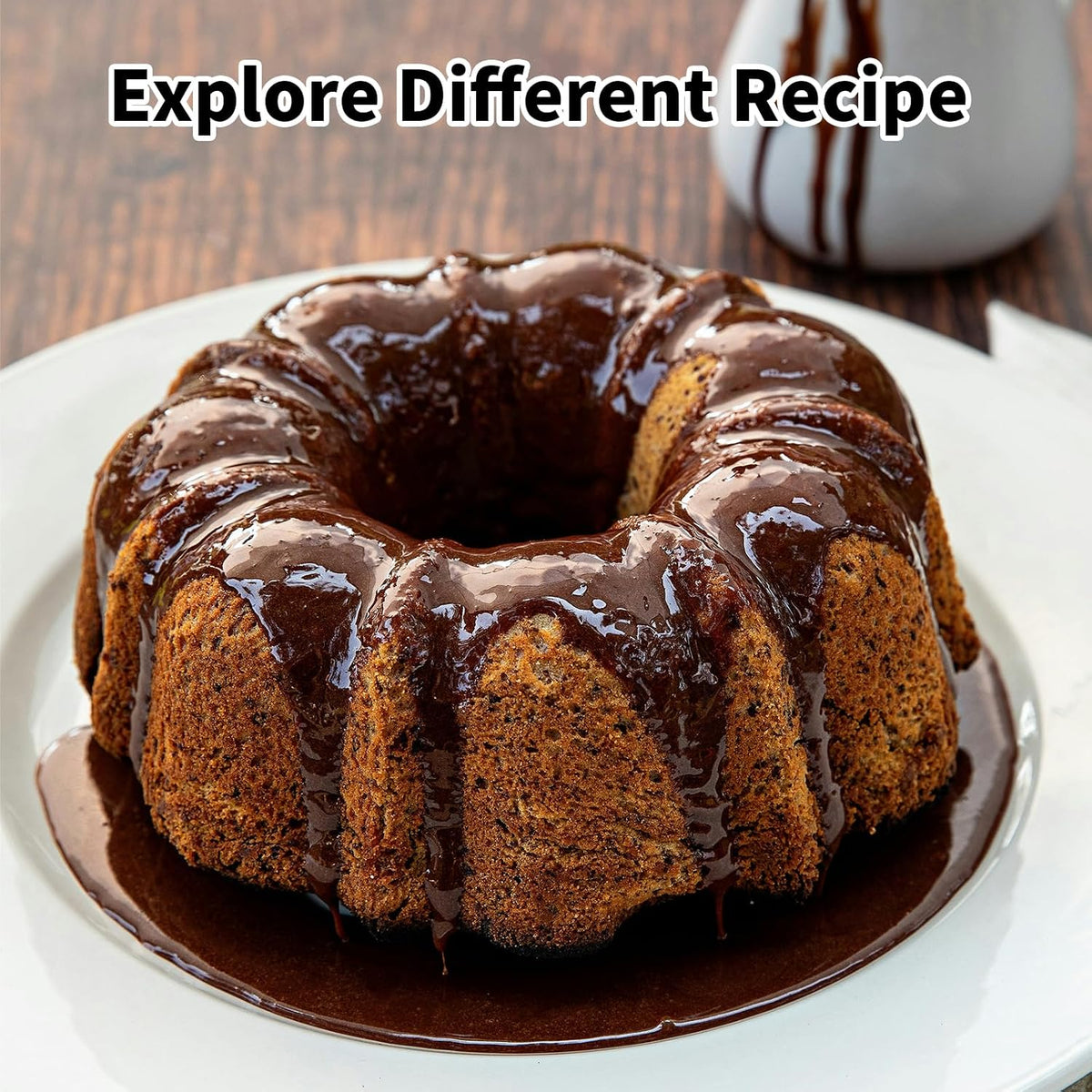 Novery 9.5" Non-Stick Carbon Steel Fluted Tube Cake Pan