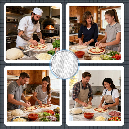 Astero 12 Inch Pizza Screen for Home Bakers & Professionals (3 Pack)