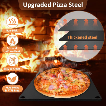 16"x13.4" Baking Steel Pizza Steel for Oven & Grill, Better than Stone