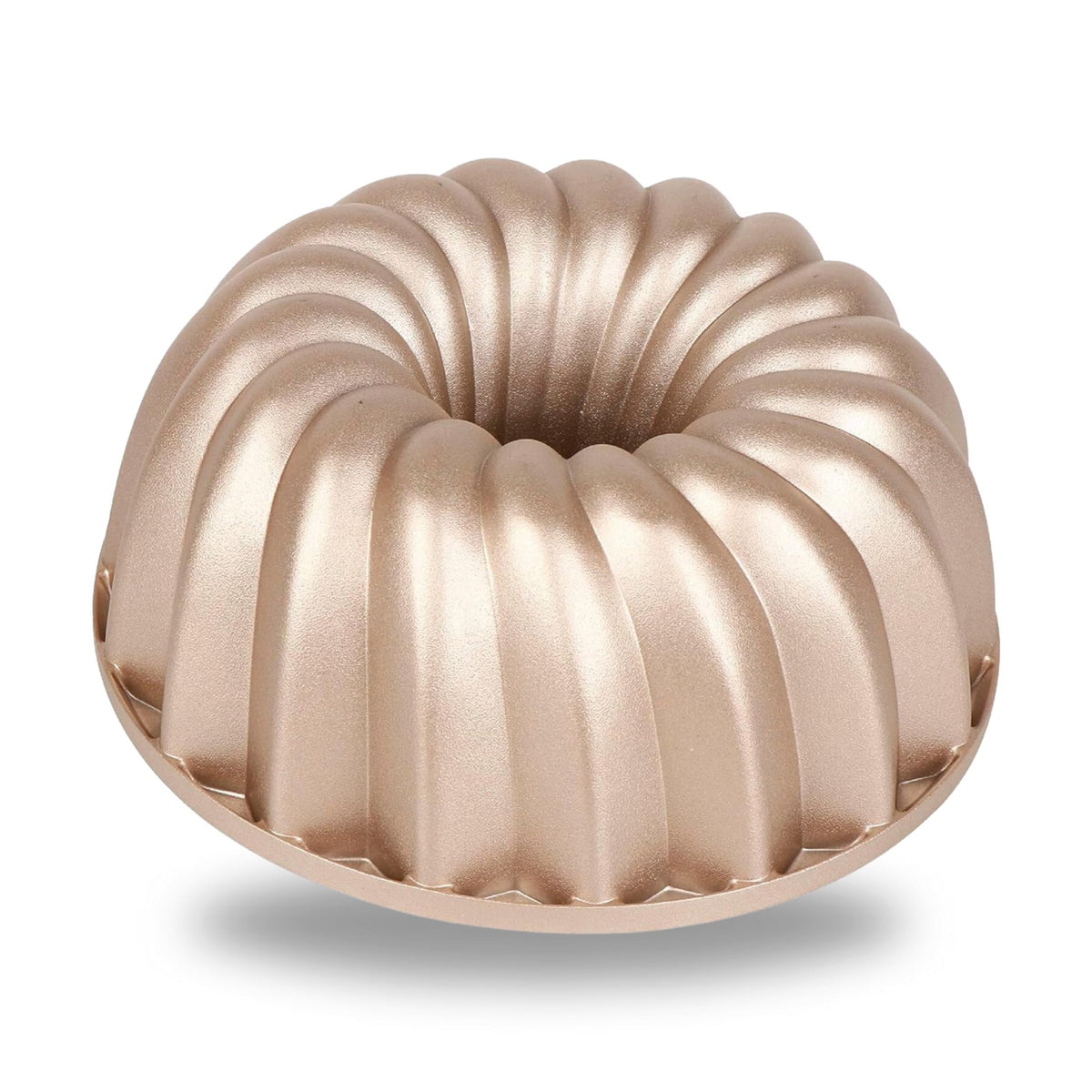 Baker's Secret Nonstick Fluted Cake Pan, Perfect for Fluted Cakes, Die Cast Aluminum Cake Pans, 2 Layers Non-stick Coating For Easy Release, Fluted Cake Pans - (Amour)