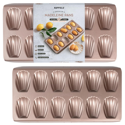 HAPPIELS 9 inch Raund Cake Pan 2 Pack Nonstick, PFOA & BPA Free