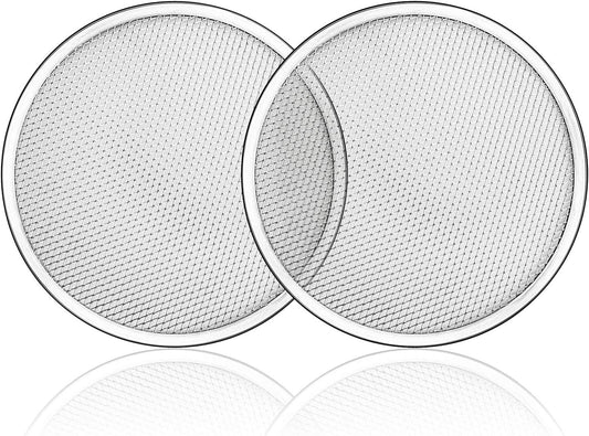 Tosnail 2 Pack Aluminum Pizza Screen, 12 Inches